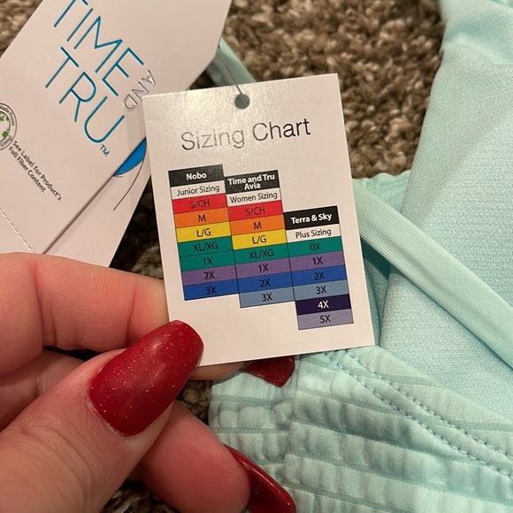 NWT! Time and Tru One Piece Swimsuit. M (8-10) - Picture 6 of 7